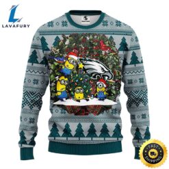 Philadelphia Eagles Minion Christmas Ugly…