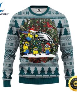 Philadelphia Eagles Minion Christmas Ugly…