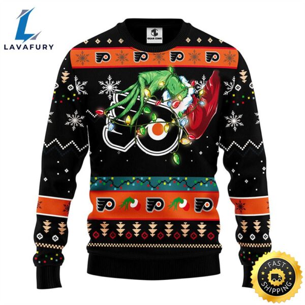 Philadelphia Flyers Grinch Christmas Ugly Sweater