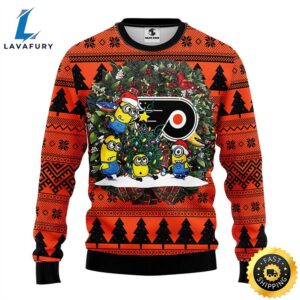Philadelphia Flyers Minion Christmas Ugly…