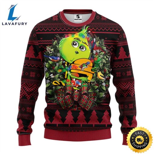 Phoenix Coyotes Grinch Hug Christmas Ugly Sweater