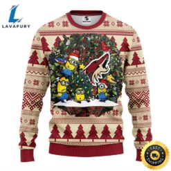 Phoenix Coyotes Minion Christmas Ugly…