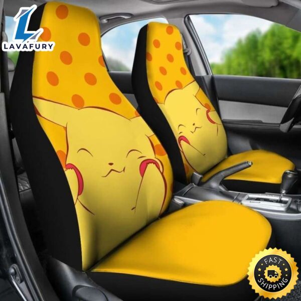 Pikachu Anime Pokemon Car Accessories Gift Car Seat Covers Universal Fit