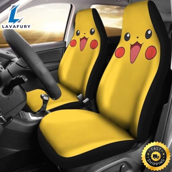 Pikachu Car Seat Covers Anime Pokemon Car Accessories