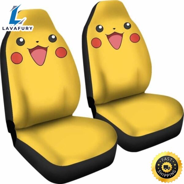 Pikachu Car Seat Covers Anime Pokemon Car Accessories
