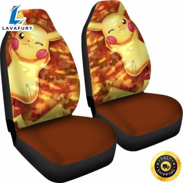 Pikachu Car Seat Covers Universal Fit Pokemon Car Accessories