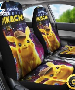 Pikachu Detective Car Seat Covers Pokemon Anime Fan Gift 3 vv0peb.jpg