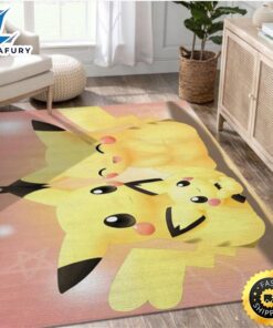 Pikachu Family Gaming Area Rug…