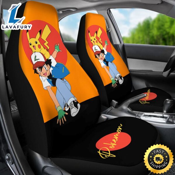 Pikachu Pokemon Seat Covers Pokemon Anime Car Seat Anime Pokemon Car Accessories Gift