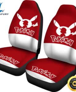 Pikachu Red Seat Covers Pokemon Anime Car Seat Covers 2 dksoad.jpg