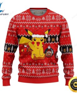 Pikachu Santa Pokemon Ugly Sweater