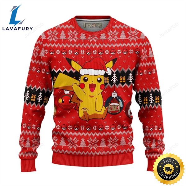 Pikachu Santa Pokemon Ugly Sweater