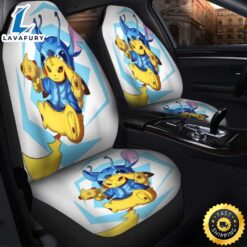 Pikachu Stitch Fight Seat Covers