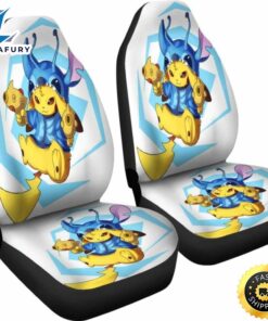 Pikachu Stitch Fight Seat Covers 5 y62uvv.jpg