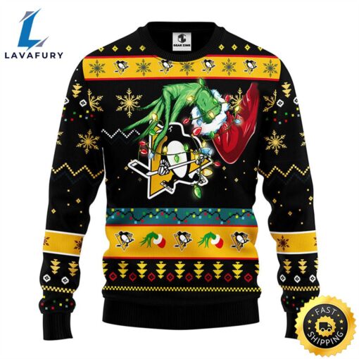 Pittsburgh Penguins Grinch Christmas Ugly Sweater