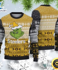 Pittsburgh Steelers Christmas Grinch Sweater…