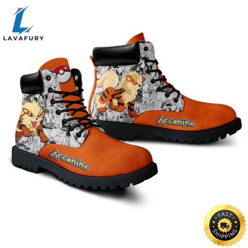 Pokemon Anime Arcanine All-Season Boots Shoes