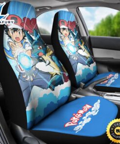 Pokemon Anime Ash Ketchum Pikachu Pokemon Car Seat Covers 3 srlrxx.jpg