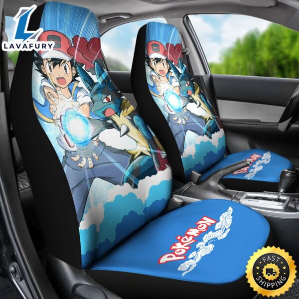 Pokemon Anime Ash Ketchum Pikachu Pokemon Car Seat Covers