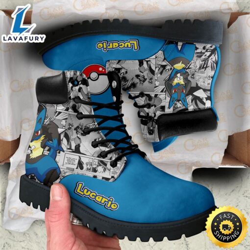 Pokemon Anime Lucario All-Season Boot Shoes