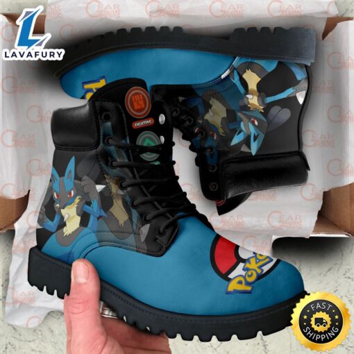 Pokemon Anime Lucario All-Season Boots Shoes