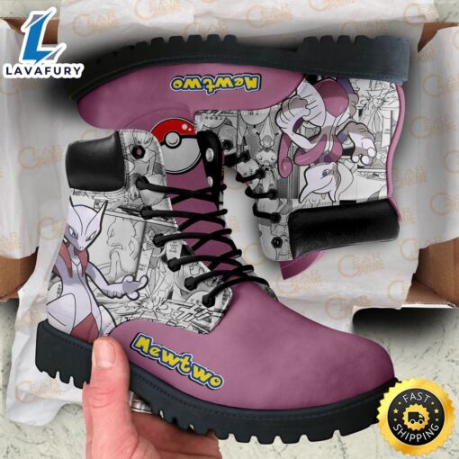 Pokemon Anime Mewtwo All-Season Boot Shoes