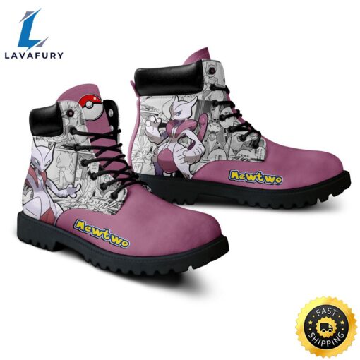 Pokemon Anime Mewtwo All-Season Boot Shoes