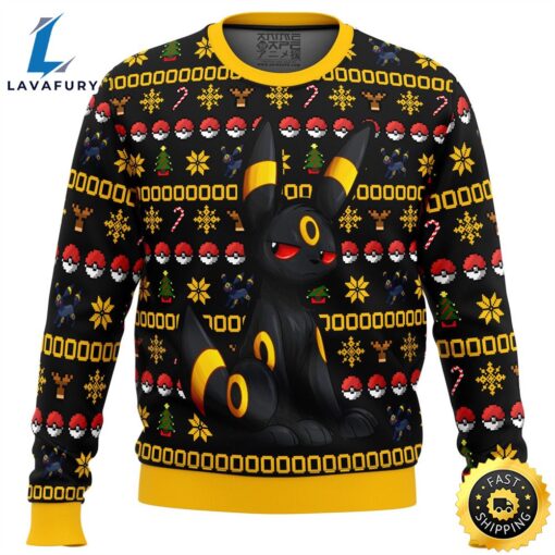 Pokemon Christmas Umbreon Ugly Christmas Sweater