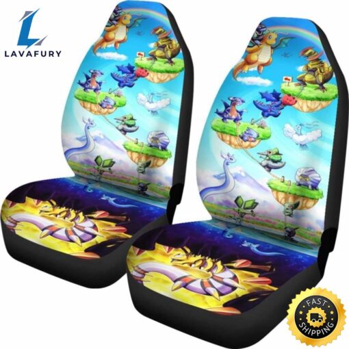 Pokemon Dragon Car Seat Covers Universal