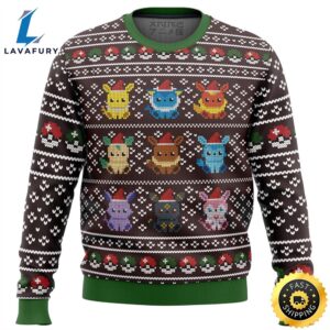 Pokemon Eeveelution Ugly Christmas Sweater