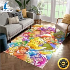 Pokemon Main Characters Area Rug…