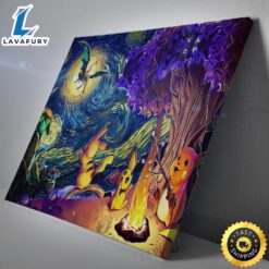 Pokemon Starry Night Campfire Canvas Print Wall Art 2 klrobg.jpg