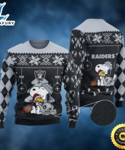Raiders Ugly Sweater Peanuts Snoopy…