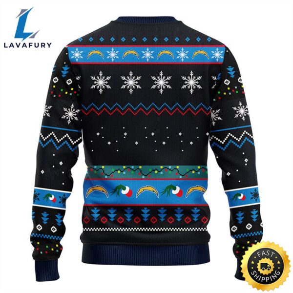 San Diego Chargers 12 Grinch Xmas Day Christmas Ugly Sweater