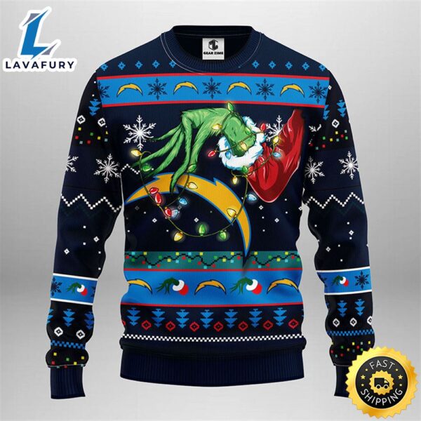 San Diego Chargers Grinch Christmas Ugly Sweater
