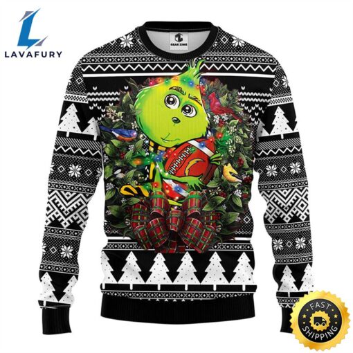 San Diego Chargers Grinch Hug Christmas Ugly Sweater