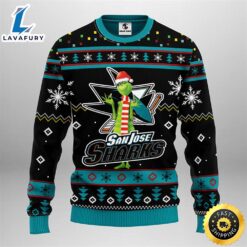 San Jose Sharks Funny Grinch…