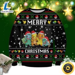 Santa Pokemon Ugly Sweater