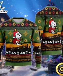 Santa Snoopy Ugly Christmas Sweater