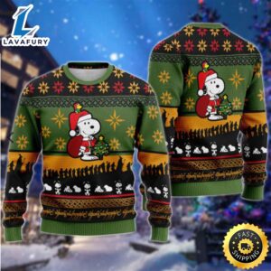 Santa Snoopy Ugly Christmas Sweater