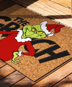 Santa The Grinch Christmas Doormat…