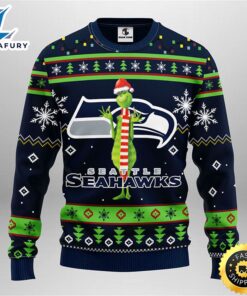Seattle Seahawks Funny Grinch Christmas…