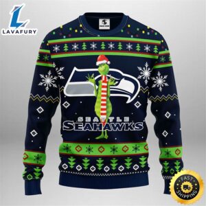 Seattle Seahawks Funny Grinch Christmas…