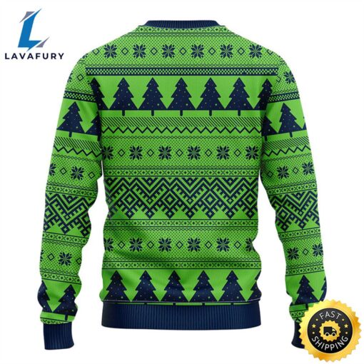 Seattle Seahawks Minion Christmas Ugly Sweater