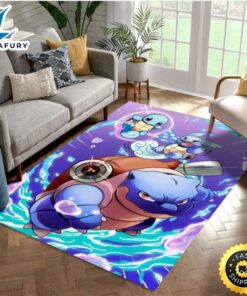 Squirtle Pokemon Area Rug Living…