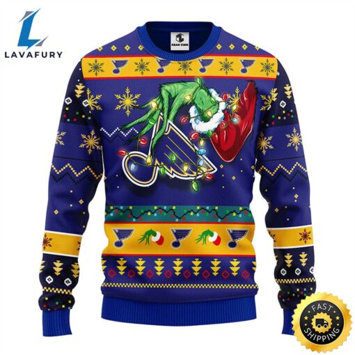 St. Louis Blues Grinch Christmas Ugly Sweater