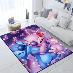 Stitch And Angel Hugging Rug