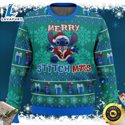 Stitch Merry Stitchmas Disney Ugly Sweater