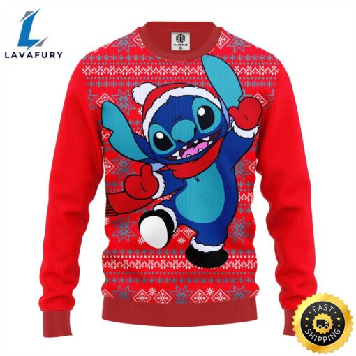 Stitch Winter Red Ugly Sweater