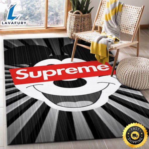 Supreme Mickey Rug  Custom Size And Printing